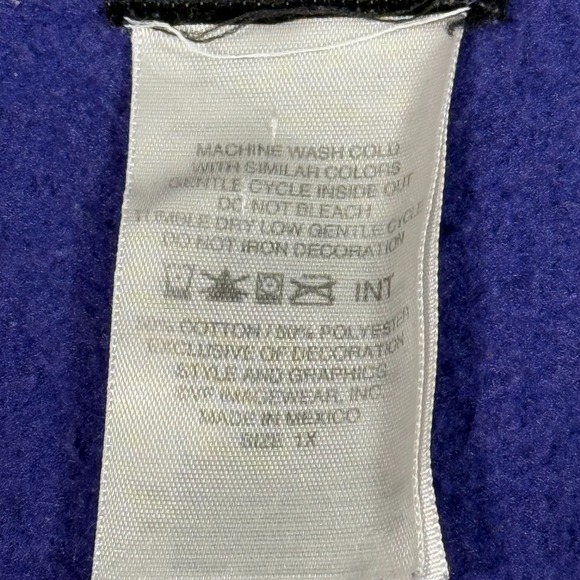 Harley Davidson XL (1X) Purple Full Zip Up Hoodie Pocket Warm 2014 Soft Biker - Picture 8 of 11